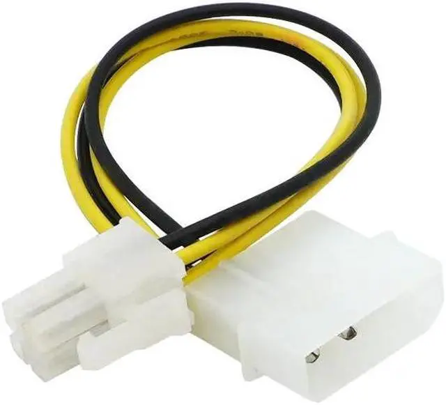 Alt view image 5 of 6 - 10pcs PC Computer Power Supply PSU EPS ATX/12V 4 pin IDE Molex to Motherboard 4-Pin P4 CPU Power Adapter Converter Cord Cable