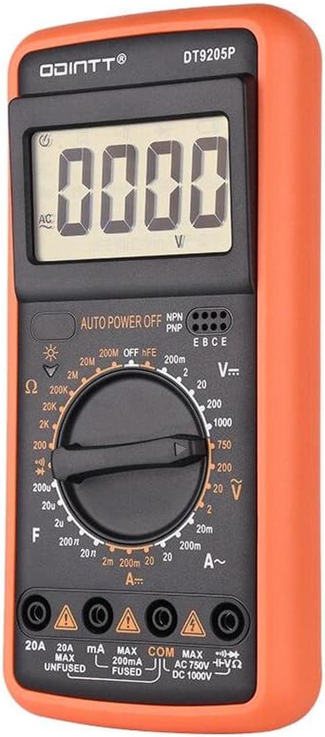 Manual Range Digital Multimeter for AC DC Voltage