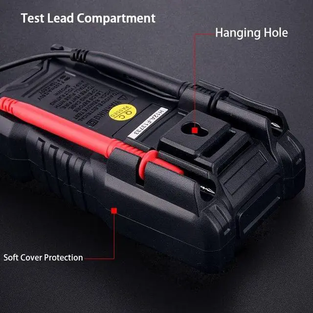 Alt view image 6 of 6 - Multimeter Digital Professional Mini Voltmeter HT113 600V 10A Voltage Current Resistance Diode Continuity Tester Meter