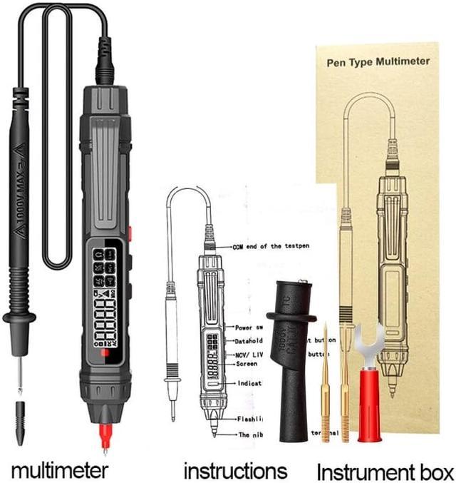Pen Type Smart Digital Multimeter Non Contact Auto Range Voltage Detector  Multimetro Resistance NCV High Precision Multimetre(TS20A Tool kits) 