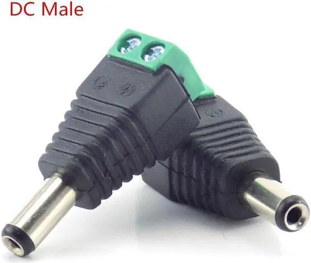 Alt view image 4 of 6 - 12V DC Male DC Female Plug BNC Male Connector Plug CCTV DC Power Cable 2.1 x 5.5mm BNC Adapter for Led Strip Light 1/2/10pcs(1pc DC Male)