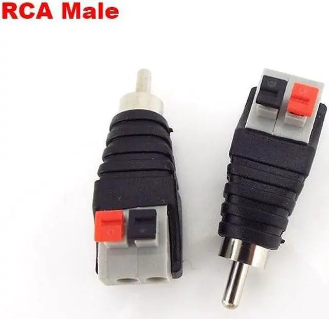 Alt view image 2 of 6 - DC plug RCA Male Female Connector 5.5mmx2.1mm Speaker Wire A/V Cable to Audio Press Plug Terminal Adapter Jack Plug wholesale(5pcs Female)