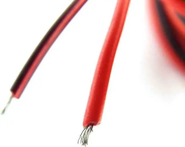 Alt view image 5 of 6 - 22awg Wire 2pin Tinned Copper Insulated PVC Wired Wire power  supply Cable For CCTV LED Strip Lighting connector(10M)