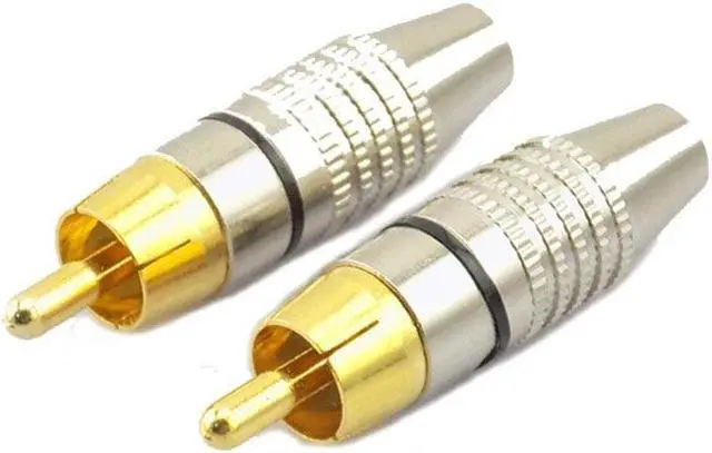 Alt view image 5 of 6 - 10pcs RCA Male Connector to Male BNC Audio Connector Cable Plug Adapter For CCTV Camera Audio Video L19(5pcs red 5pcs black)