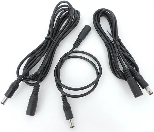 Alt view image 2 of 6 - 2pcs 1m/2m/3/5m DC male to female 5.5x2.1mm Power supply Cable connector Plug Extension Cord Adapter wire For LED strip light L1 (2pcs)
(1M)