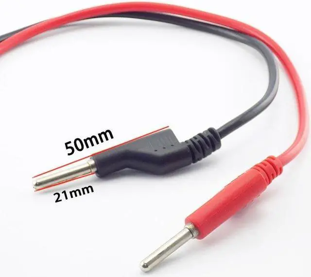 Alt view image 3 of 6 - 1M Clip Crocodile Wire Test Double-end Electrical Banana Plug and Alligator Lead Wire Line 15A Multimeter DIY Connector L19(black)
