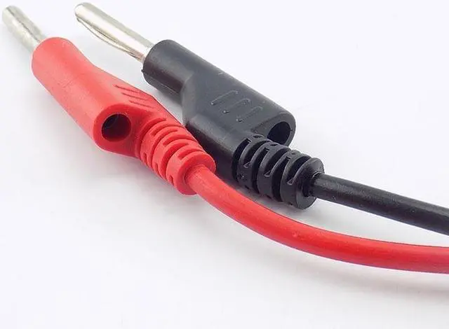 Alt view image 4 of 6 - 1M Clip Crocodile Wire Test Double-end Electrical Banana Plug and Alligator Lead Wire Line 15A Multimeter DIY Connector L19(black)
