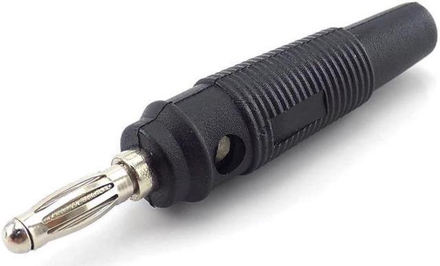Alt view image 6 of 6 - 2pcs 4mm Banana Plug Audio Connectors Binding Post 4mm Banana Jack Plug For Cable Terminals DIY Connectors(black 2pcs)