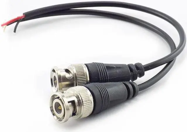 Alt view image 2 of 6 - DC Power Pigtail Cable BNC Female Connector to Female Adapter CCTV Line BNC Connectors Wire for CCTV Camera Security System