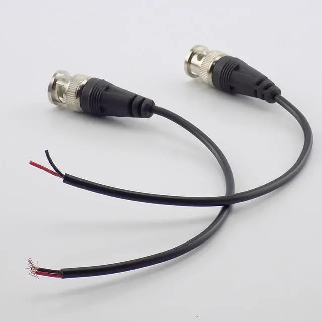 Alt view image 6 of 6 - DC Power Pigtail Cable BNC Female Connector to Female Adapter CCTV Line BNC Connectors Wire for CCTV Camera Security System