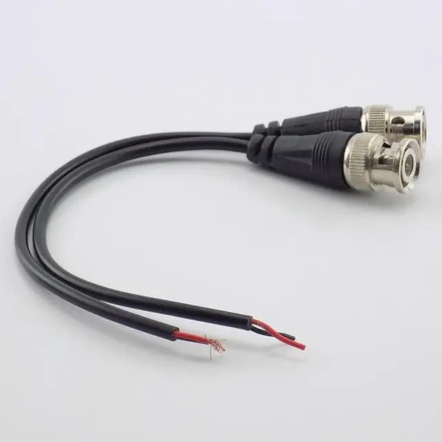 Alt view image 5 of 6 - DC Power Pigtail Cable BNC Female Connector to Female Adapter CCTV Line BNC Connectors Wire for CCTV Camera Security System