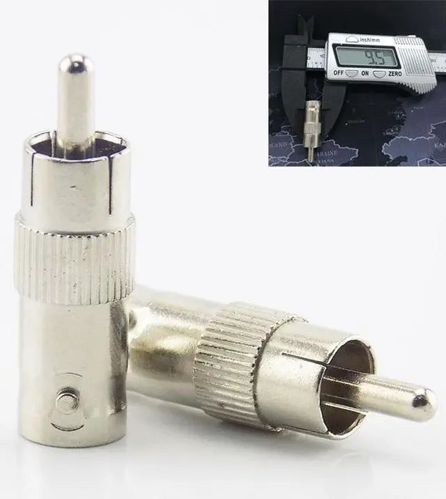 Alt view image 2 of 6 - 2/5/10Pcs BNC Female To RCA AV Male Connector RCA BNC Splitter Plug Adapter For CCTV Security Camera Surveillance Video