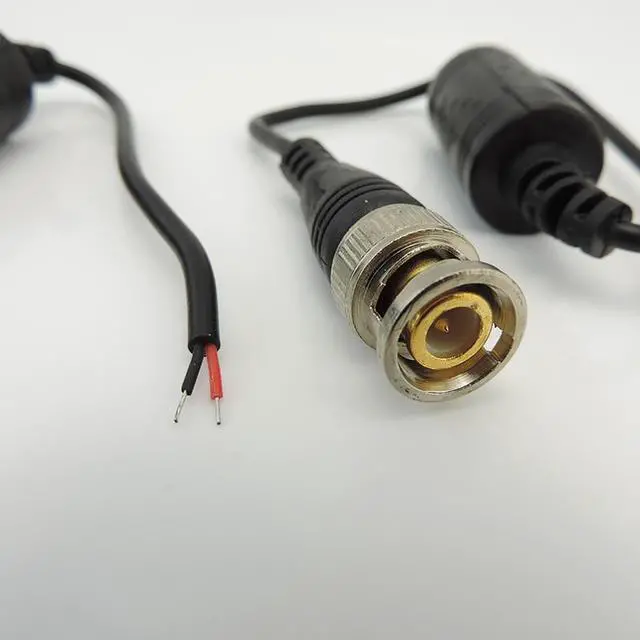 Alt view image 3 of 6 - 1Pair AHD/CVI/TVI HD Twisted Pair Transmitter Waterproof Passive BNC to 2-core Cable Video Balun for CCTV ABS Plastic L1