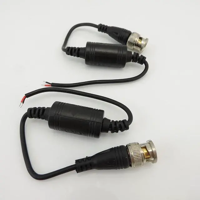 Alt view image 6 of 6 - 1Pair AHD/CVI/TVI HD Twisted Pair Transmitter Waterproof Passive BNC to 2-core Cable Video Balun for CCTV ABS Plastic L1