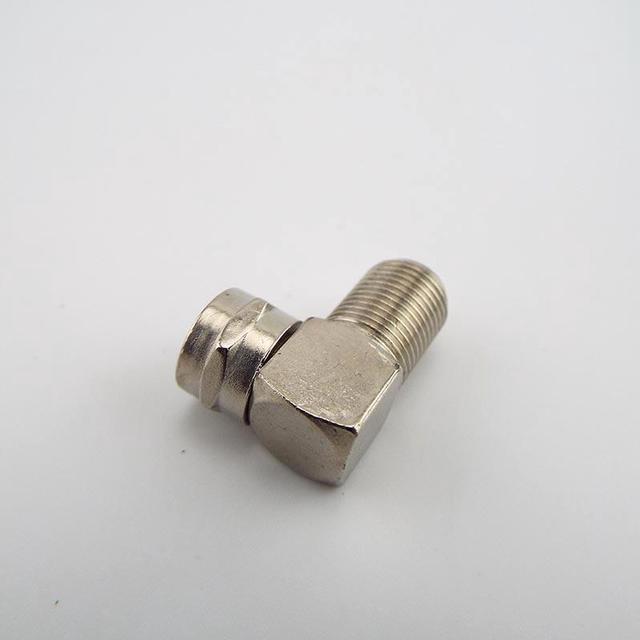 Alt view image 4 of 6 - 2/4/10pcs 90 Degree F-Type Male to Female Plug Connector TV Aerial Antenna Right Angle Adapter Plug To Socket Coax Cable(4pcs)