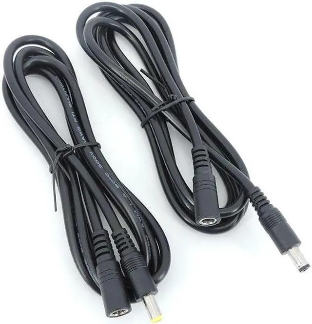 Alt view image 5 of 6 - DC male to female power supply Extension connector Cable Plug Cord wire Adapter for led strip camera 5.5X2.1mm 2.5mm 12v 18awg L(5.5 2.5mm)
(0.5M)