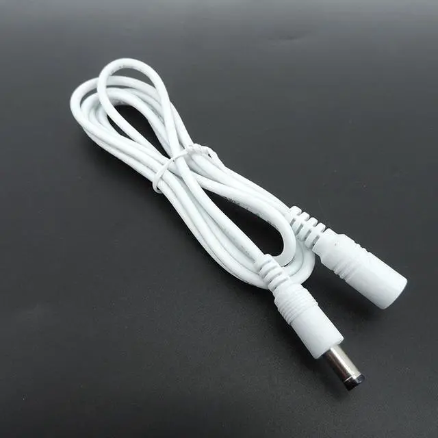 Alt view image 3 of 6 - 1/1.5/5m white black DC Power supply Male to female connector Cable Extension Cord Adapter Plug 20 22awg 5.5x2.1mm for strip L(Black  20awg)
(1.5M)