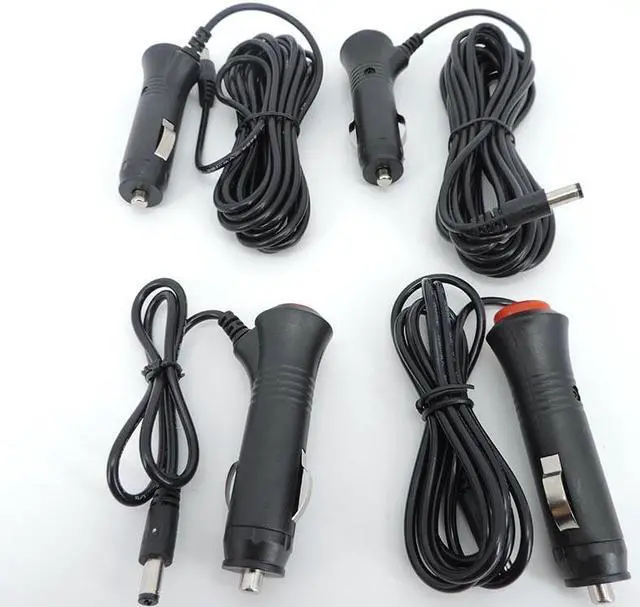 Alt view image 4 of 6 - DC 12V 24V Car Adapter Charger Lighter Power extension cable Plug Cord Switch For Car Monitor Camera 2.1x5.5mm L1(5m)