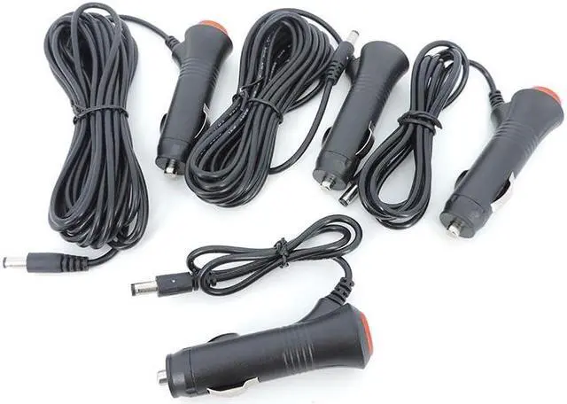 Alt view image 5 of 6 - DC 12V 24V Car Adapter Charger Lighter Power extension cable Plug Cord Switch For Car Monitor Camera 2.1x5.5mm L1(5m)