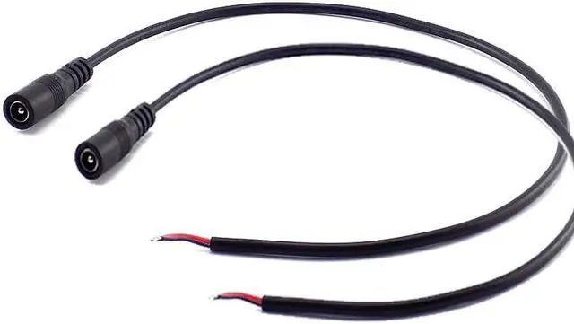 Alt view image 6 of 6 - 0.25M/0.5M/1M DC 12V 22AWG 5.5*2.1mm Power Cable Extension Female Connector Power Supply Adapter for CCTV Camera LED Strip Light(0.5M)