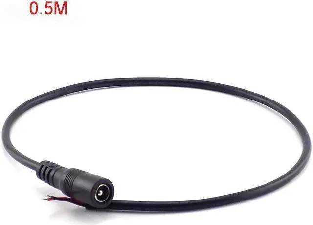 Alt view image 4 of 6 - 0.25M/0.5M/1M DC 12V 22AWG 5.5*2.1mm Power Cable Extension Female Connector Power Supply Adapter for CCTV Camera LED Strip Light(0.5M)