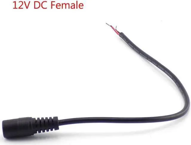 Alt view image 5 of 6 - 0.25M/0.5M/1M DC 12V 22AWG 5.5*2.1mm Power Cable Extension Female Connector Power Supply Adapter for CCTV Camera LED Strip Light(0.5M)
