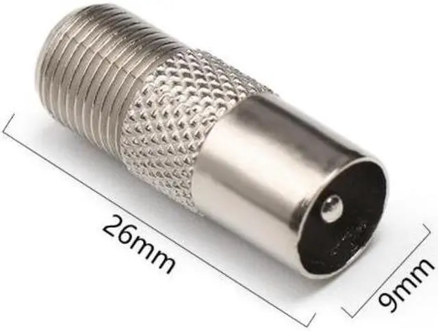 Alt view image 2 of 6 - 5/10pcs/Lot Aerial Male Adapter F Female To TV Male Converter Satellite Coax Connector Data Sync TV Coaxial Plug L1(5pcs)