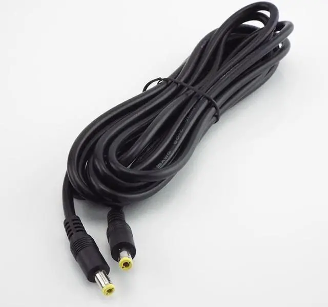 Alt view image 4 of 6 - 0.5/1.5/3M DC 12V 10A Power Supply Splitter Male To Male Connector 5.5mm*2.5mm Plug Power Adapter Extension Cable(1.5m)
