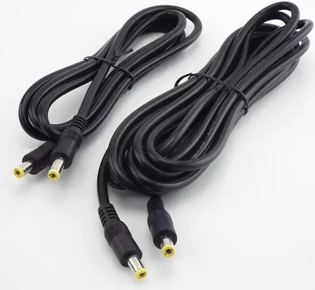 Alt view image 5 of 6 - 0.5/1.5/3M DC 12V 10A Power Supply Splitter Male To Male Connector 5.5mm*2.5mm Plug Power Adapter Extension Cable(1.5m)