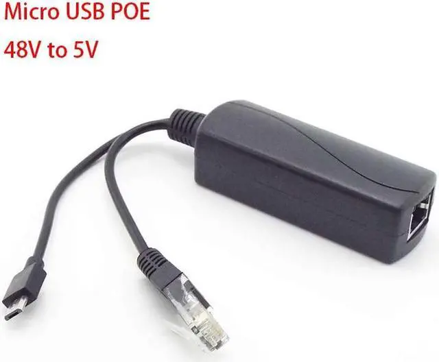 Alt view image 2 of 6 - 48V To 5V/12V PoE Splitter 5v POE Micro USB tpye-C DC Power supply Over Ethernet Active POE Splitter tpye-C for Raspberry Pi(48V to Type C)