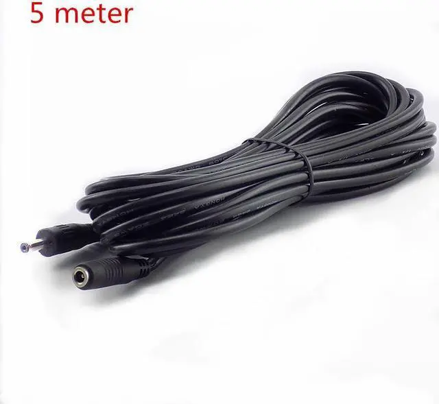 Alt view image 6 of 6 - 1/1.5/3/5M Male Female DC 5-24V Power Cable Extension Power Cord Adapter 3.5mmx1.35mm Connector for CCTV Cable Security Camera(5 Meter)