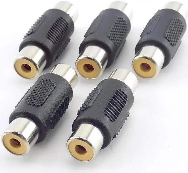Alt view image 2 of 6 - 2/5Pcs CCTV RCA Female to RCA Female Coupler Connectors Audio Video Av Cable Jack Plug Adapter Plug For Cctv Camera System L19(2pcs)