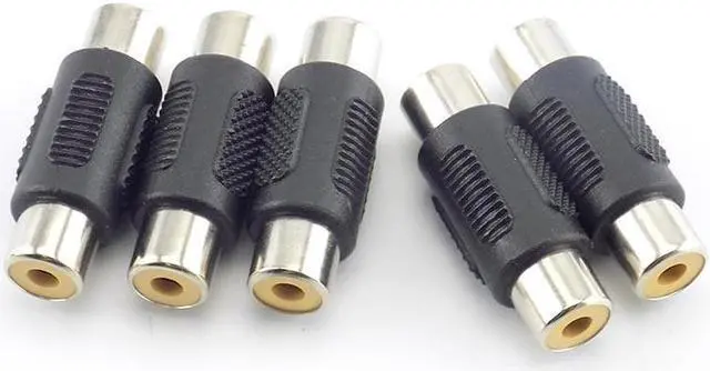 Alt view image 3 of 6 - 2/5Pcs CCTV RCA Female to RCA Female Coupler Connectors Audio Video Av Cable Jack Plug Adapter Plug For Cctv Camera System L19(2pcs)