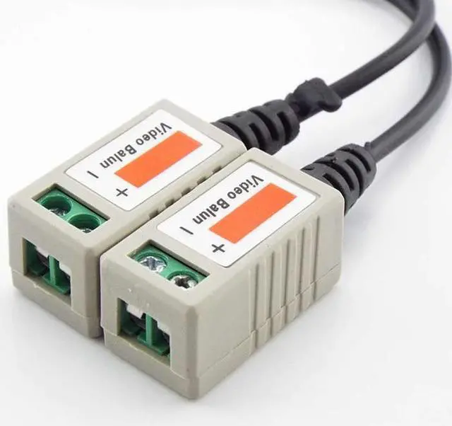 Alt view image 6 of 6 - 10pairs (20pcs) 3000FT Distance UTP Video Balun Twisted CCTV Balun Passive Transceivers BNC Cable Cat5 CCTV camera  Adapter L19