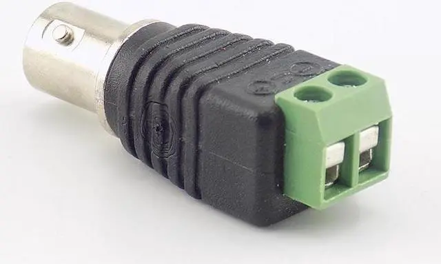 Alt view image 6 of 6 - 100PCS 12V BNC Female Jack Adapter Plug Video Balun Converter 5.2*2.1mm BNC Connector for Led Strip Light DVR CCTV Camera Power