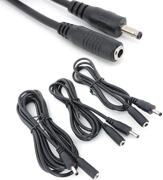 Alt view image 2 of 6 - 5pcs 1/3/5/10 Meter DC Male Female 3.5mm x 1.35mm Power Connector charging Cable Extension Cord Adapter for CCTV Camera L1(3M 5pcs)