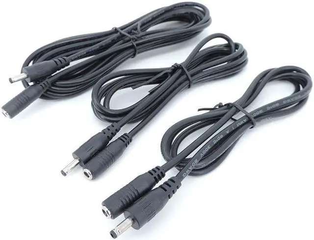 Alt view image 3 of 6 - 5pcs 1/3/5/10 Meter DC Male Female 3.5mm x 1.35mm Power Connector charging Cable Extension Cord Adapter for CCTV Camera L1(3M 5pcs)