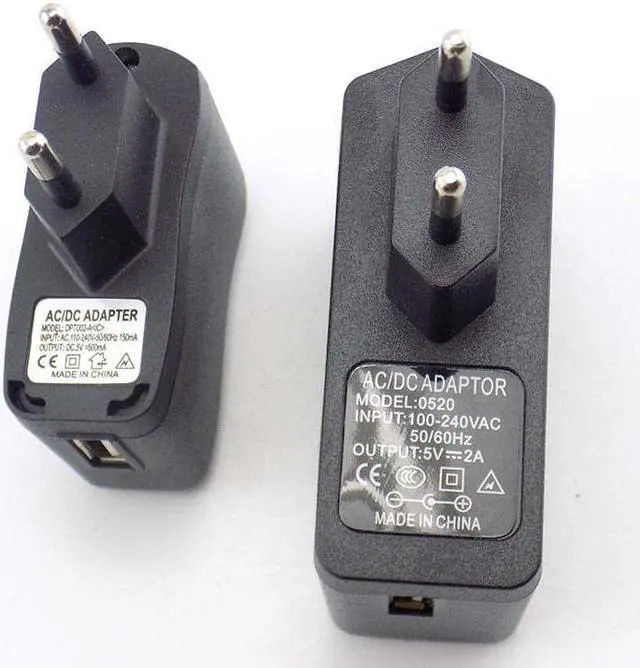 Alt view image 6 of 6 - 5V 1A 2A 3A 3000ma Micro Power Adapter Supply plug USB Charging mobile phone Wall Charger AC to DC EU/US Universal 100V-240V (US plug)(5V 1A)