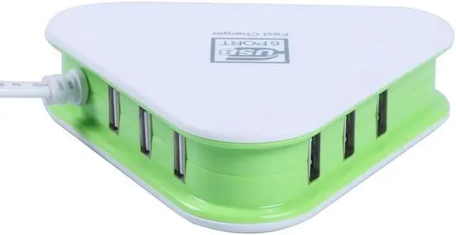 Alt view image 5 of 6 - 6 USB Port Smart Adapter AC DC Power Supply 5V 6A Multiple Wall Charger Charging Power Adapter EU Plug USB Charger Phone Charger