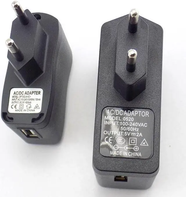 Alt view image 2 of 6 - USB Charger Power Adapter Supply 5V 0.5A 2A Micro USB Wall Charging  AC to DC EU/US Adapter Universal  100V-240V Output(EU plug)
(5V 2A)