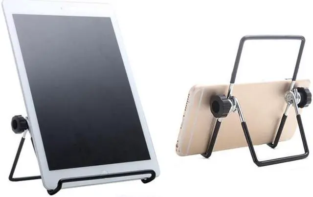 Main image of Black Steel Sprouting Stands Foldable and Non-slip Scaffolds Mason Jar Seed Sprouting Lid for Mason Jar and Phone Tablet (Big)