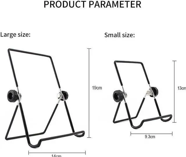 Alt view image 2 of 6 - Black Steel Sprouting Stands Foldable and Non-slip Scaffolds Mason Jar Seed Sprouting Lid for Mason Jar and Phone Tablet (Big)