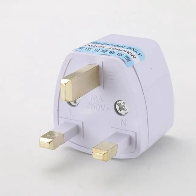 Alt view image 3 of 6 - 1/2/5pc Universal EU US AU to UK 3 Pin AC Power Socket Plug Travel Wall Charger Outlet Adapter Converter Connector UK plug White (UK)
(5pcs)
