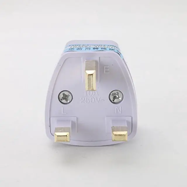 Alt view image 5 of 6 - 1/2/5pc Universal EU US AU to UK 3 Pin AC Power Socket Plug Travel Wall Charger Outlet Adapter Converter Connector UK plug White (UK)
(5pcs)