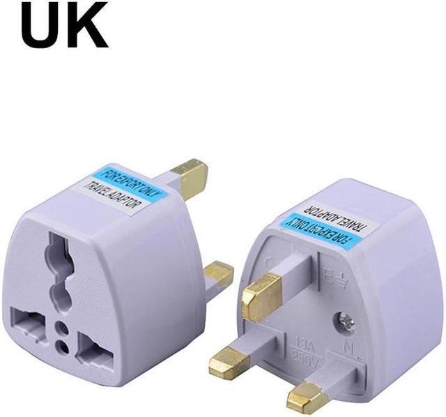 Alt view image 4 of 6 - Universal US/UK/AU/DE Plug Adapter USA To Euro Europe Travel Wall AC Power Charger Adapter Converter 2 Round Pin Socket (UK)
(5pcs)