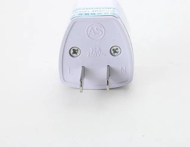 Alt view image 3 of 6 - 250V 10A 800W Universal EU GER US Plug Adapter European Germany Chinese Power Socket Conversion Converter Travel White Plug (5pcs)(US)