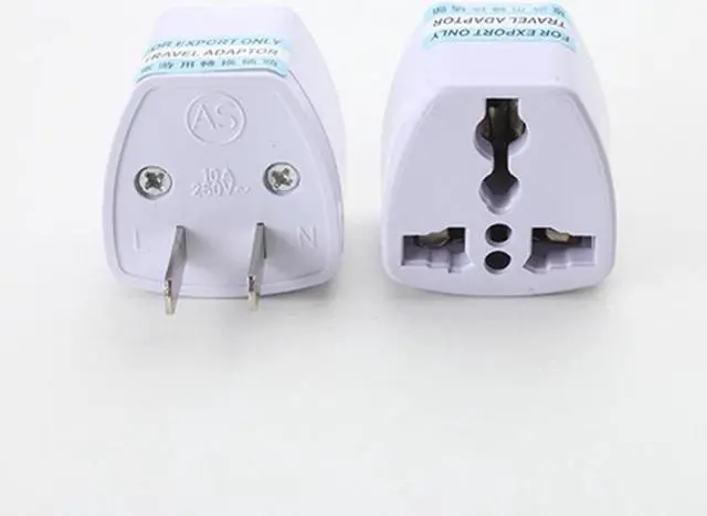 Alt view image 5 of 6 - 250V 10A 800W Universal EU GER US Plug Adapter European Germany Chinese Power Socket Conversion Converter Travel White Plug (5pcs)(US)