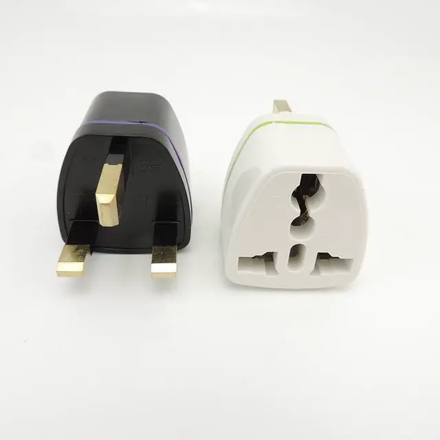 Alt view image 2 of 6 - Portable 3 Pin Charger Universal AU EU US To UK Power Plug Travel Charging Converter Tablet Wall Adapter L1 (Black)