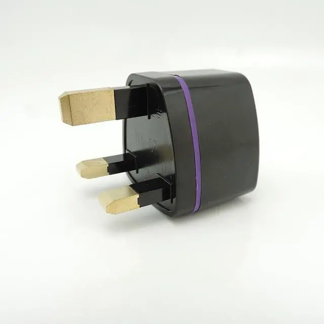 Alt view image 6 of 6 - Portable 3 Pin Charger Universal AU EU US To UK Power Plug Travel Charging Converter Tablet Wall Adapter L1 (Black)