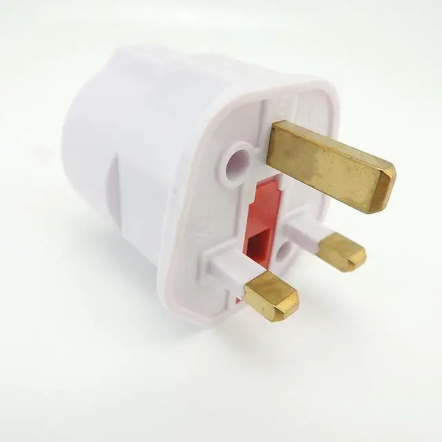 Alt view image 6 of 6 - Multifunctional EU Euro European to UK Plugs Adapter Power Converter Plugs 2 Pin Socket Travel 250V 13A Universal Adaptor L1(White)